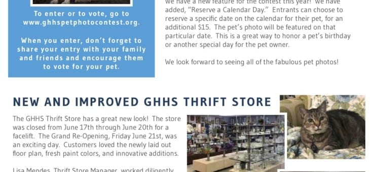 GHHS-Pet-Gazette-Summer-2019 cover